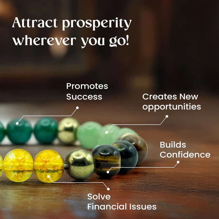 Money Magnet Bracelet – Attract Wealth, Prosperity & Abundance + Get a FREE Concentration Bracelet for Focus & Clarity