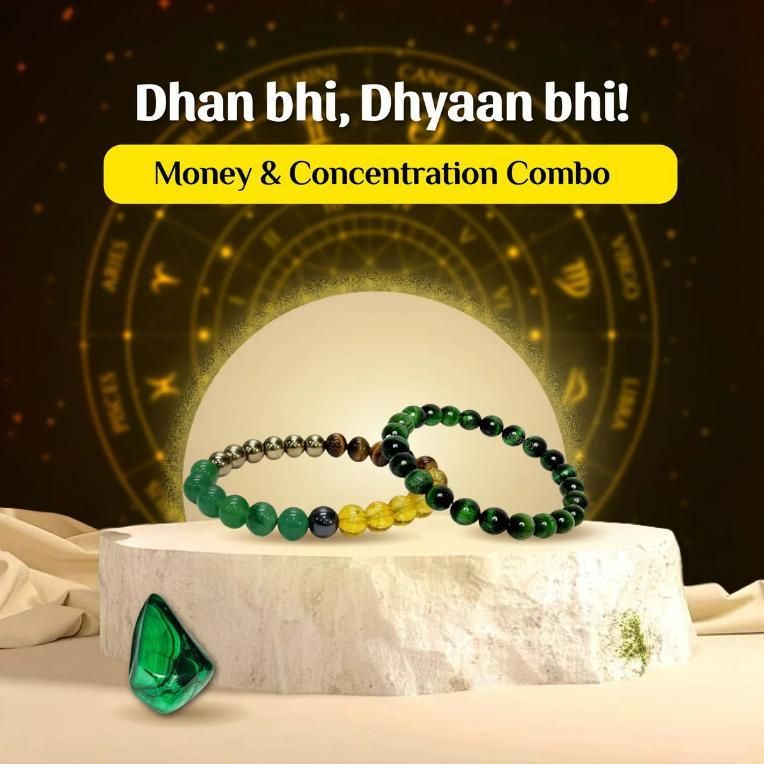 Money Magnet Bracelet – Attract Wealth, Prosperity & Abundance + Get a FREE Concentration Bracelet for Focus & Clarity