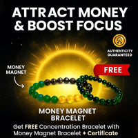 Money Magnet Bracelet – Attract Wealth, Prosperity & Abundance + Get a FREE Concentration Bracelet for Focus & Clarity