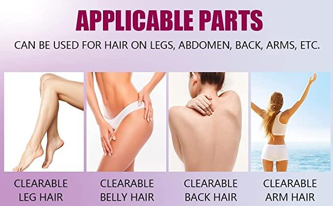 FLETIX Crystal Hair Eraser Stone, Painless Magic Crystal Hair Remover for Women.