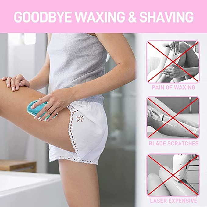 FLETIX Crystal Hair Eraser Stone, Painless Magic Crystal Hair Remover for Women.