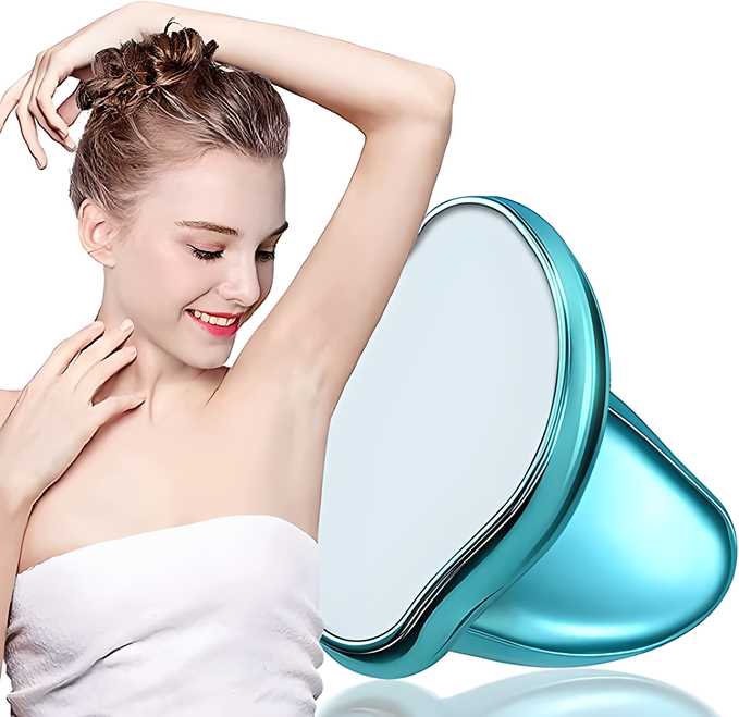 FLETIX Crystal Hair Eraser Stone, Painless Magic Crystal Hair Remover for Women.